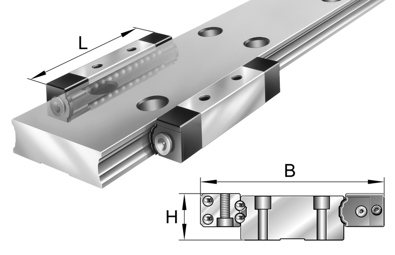 INA KUVS10-B Linear recirculating ball bearing unit view 2