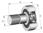 INA KR5206-2RS Stud type track roller view 3