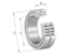 INA SL185030-A-C3 Cylindrical roller bearing view 3