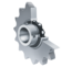 INA KSR15-B0-06-10-20-08 Roller chain idler sprocket unit view 3