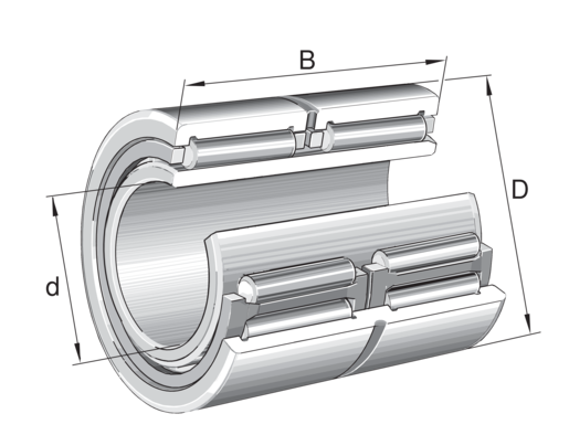 INA NA6910-ZW-S3-XL Needle roller bearing view 2