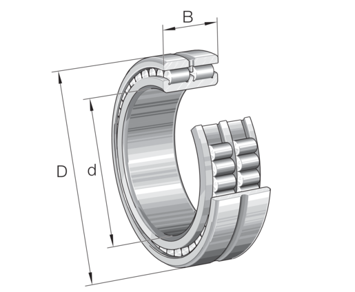 INA SL024940 Cylindrical roller bearing view 2