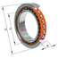 FAG M71916-E-T-P4S-UL-XL High speed spindle bearing view 3