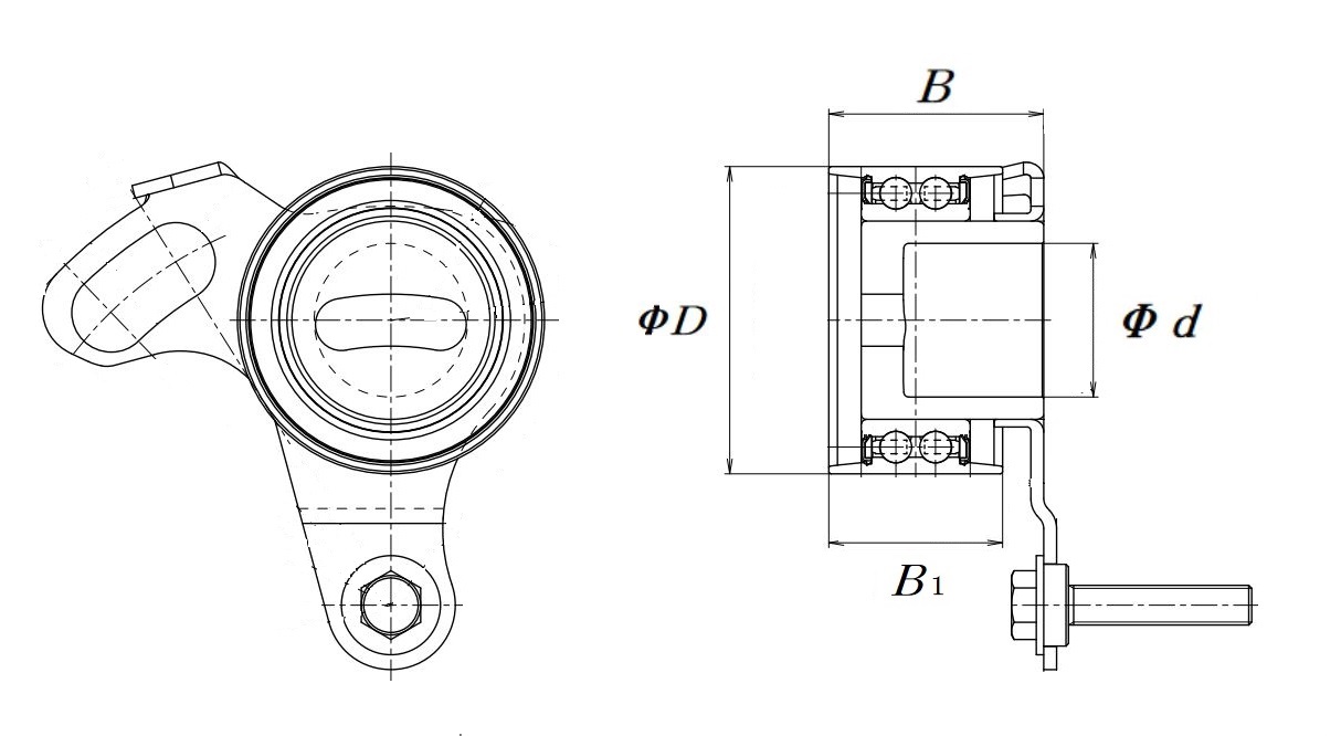 KOYO PU406222RR9DY1 Automotive bearing