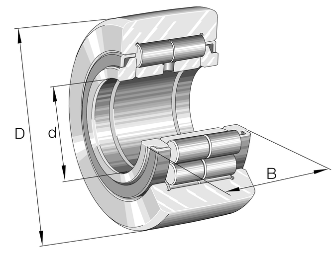 INA NUTR2562 Yoke type track roller view 2