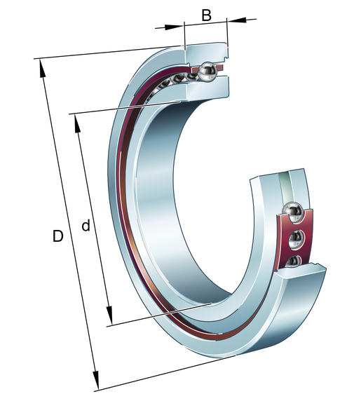 FAG HS7001-E-T-P4S-UL High speed spindle bearing view 2