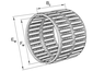 INA K26X30X22-ZW Needle roller cage assembly view 3