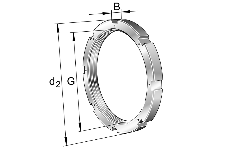 FAG HM3044 Locknut view 2