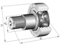 INA ZLE5207-2Z Stud type track roller view 3