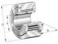 INA NATV15 Yoke type track roller view 3