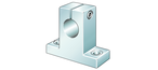 INA GW40 Shaft block view 3