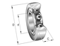 INA LR6001-2RSR Yoke type track roller view 3