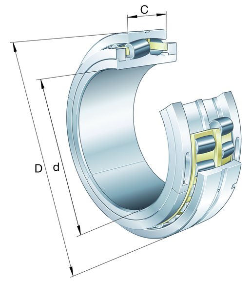 FAG 239SM600-MA Spherical Roller Bearing view 2