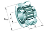 INA LFR2204-10-2RSR-NA Yoke type track roller view 3