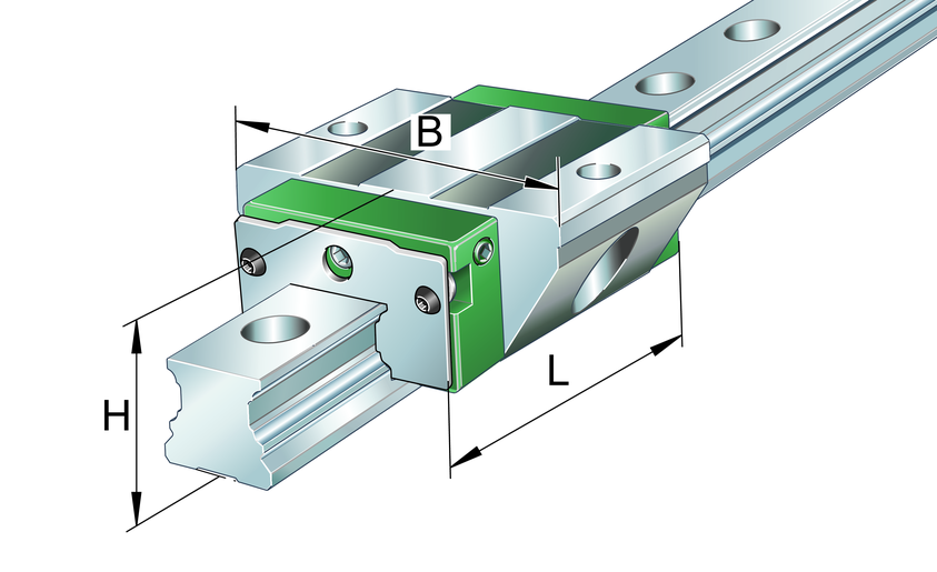 INA KUVE20-B-EC Ball monorail guidance system view 2