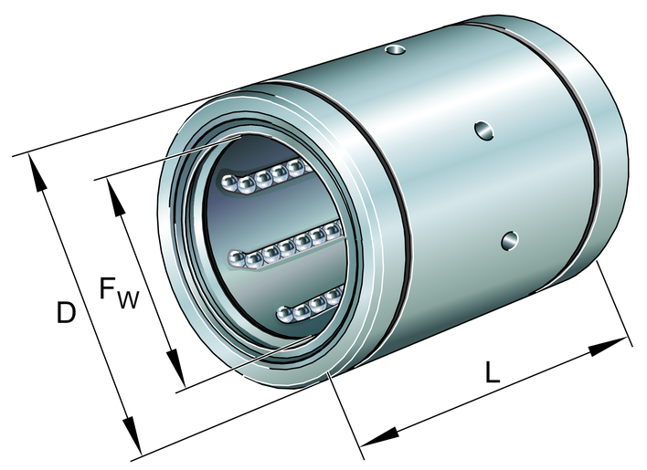 INA KB12 Linear Ball Bearing view 2