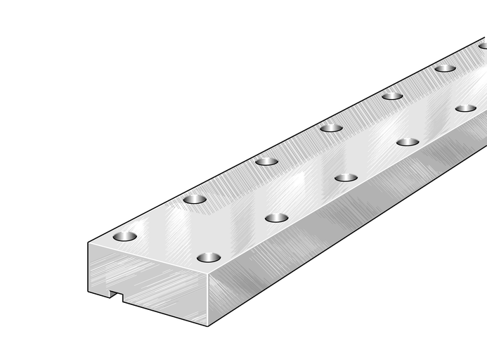 INA UZN16260 Guideways with three raceways, with slot view 2