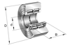 INA NNTR90X220X100-2ZL Yoke type track roller view 3