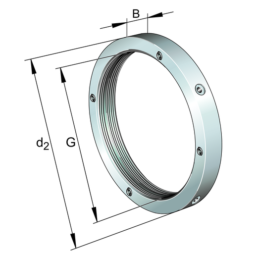 FAG HMZ21 Shaft nut view 2