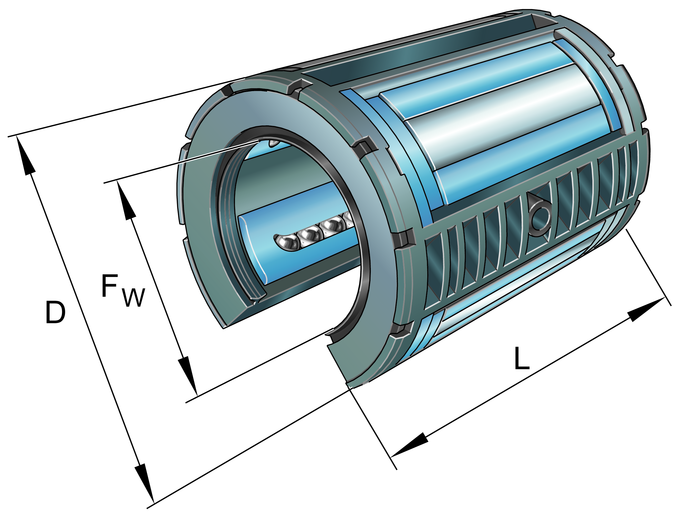 INA KSO40 Linear Ball Bearing view 2