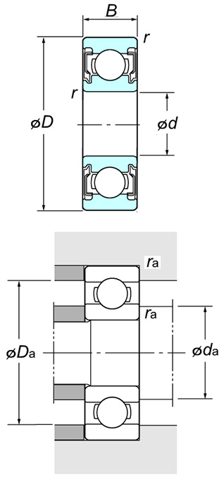 KOYO 624 2RU bearing