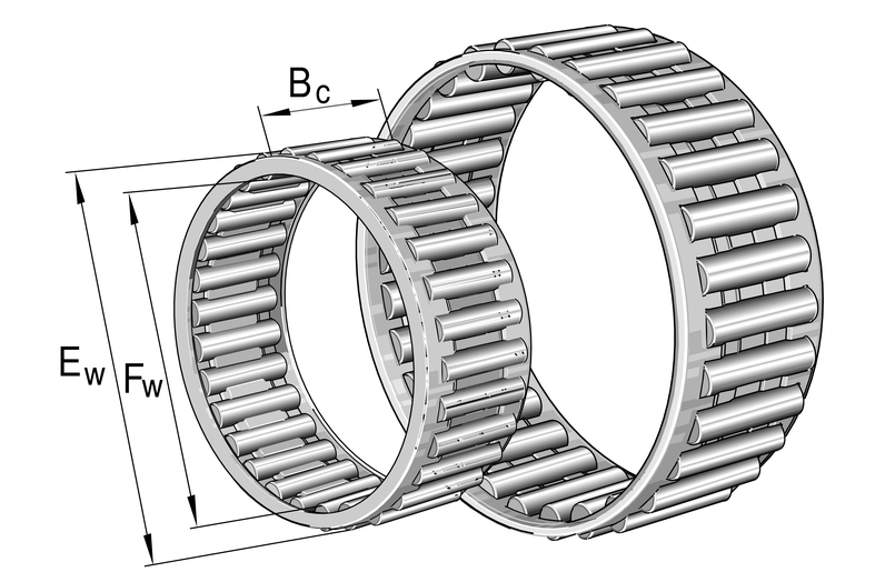 INA KZK16X22X12/0-7 Needle roller cage assembly view 2