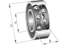FAG 4200-BB-TVH Deep groove ball bearing view 3