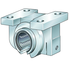 INA KGBAO20-PP-AS Linear Ball Bearing and Housing Unit view 3