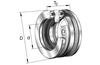 FAG 52240-MP Axial deep groove ball bearing view 3
