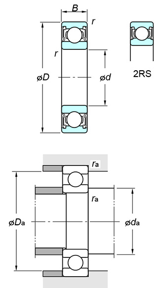 KOYO 60/22 2RS bearing