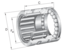 INA NX10-XL Needle roller/axial ball bearing view 3