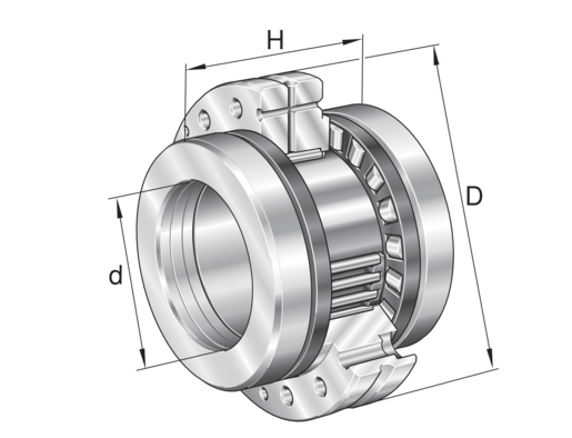 INA ZARF30105-TV Needle roller/axial cylindrical roller bearing view 2