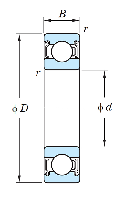 KOYO 3NC608ZZMD4M5 PN bearing
