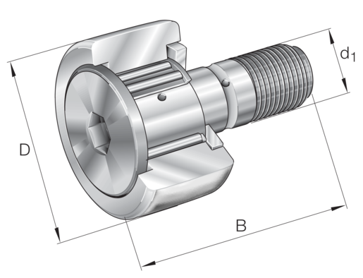INA KR30-NMT Stud type track roller view 2