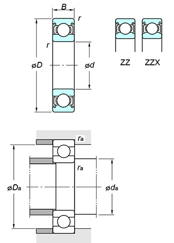 KOYO 60/22 ZZ bearing