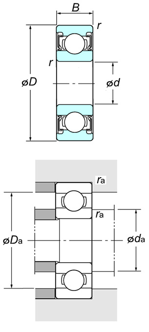 KOYO 608 2RS bearing