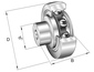 INA ZL202-DRS Stud type track roller view 3