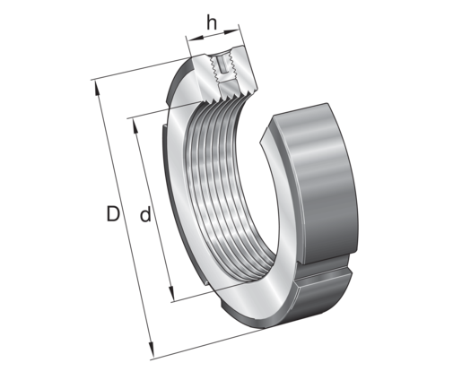 INA ZM85 Precision locknut view 2