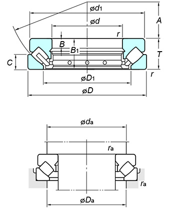 KOYO 29240 Axial spherical roller bearing