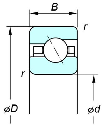 KOYO KAA042 K-series super thin section ball bearings