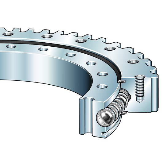 INA VSA250855-N Slewing ring, 4 point contact bearing, external gear teeth view 2