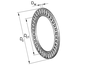 INA AXK0414-TV Axial needle roller and cage assembly view 3