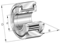INA NATV10-PP Yoke type track roller view 3