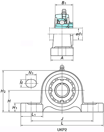 KOYO UKP311 Ball bearing unit