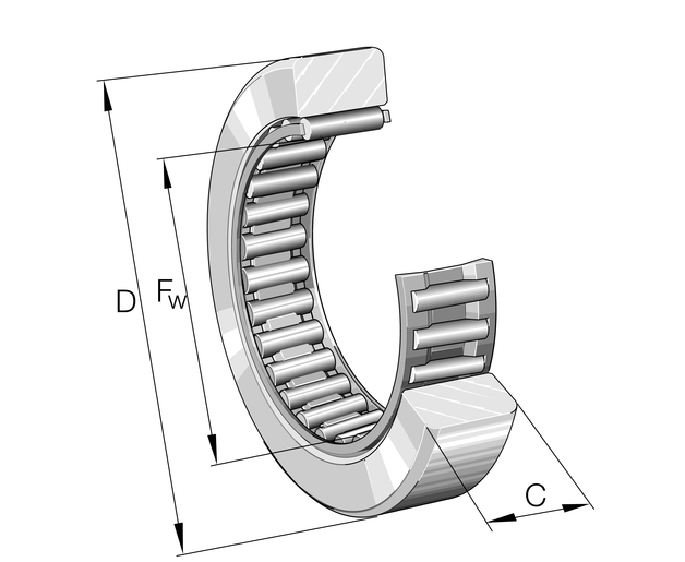 INA RSTO12 Yoke type track roller view 2