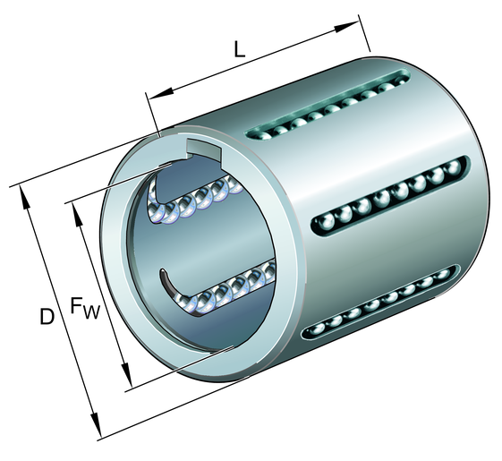 INA KH08 Linear Ball Bearing view 2