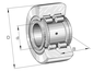 INA PWTR2562-2RS-RR-XL Yoke type track roller view 3