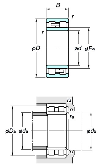 KOYO NNU4944 Cylindrical roller bearing