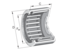 INA BK1614-RS Drawn cup needle roller bearing closed end view 3