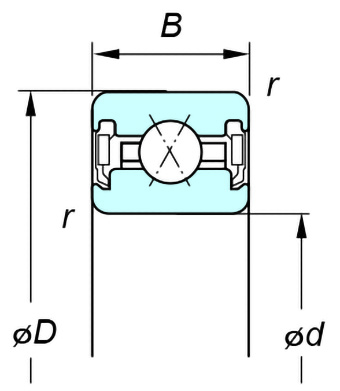 KOYO KUX050 2RD K-series super thin section ball bearings